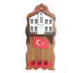 Safranbolu Evleri Türk Bayrağı Motifli Duvar Anahtarlığı